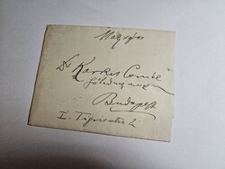 1910-es 6 Fillér bélyeg levélen Budapest