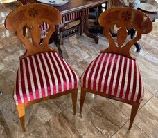 Biedermeier armchairs (4 pcs) Early 20th century