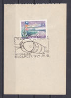A Világűrben bélyegkiállítás 1971 - elsőnapi bélyegzés