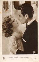 Képeslap: Külföldi színészek, Greta Garbo, John Gilbert.