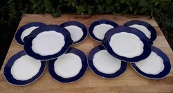 8 sz.Zsolnay/Pompadour süteményes készlet
