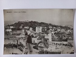 Régi képeslap Románia,Brassó panoráma és a Felleg-Vár