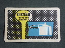 Kártyanaptár,Alumínium vállalat,grafikai,Kukta, 1964   (9)