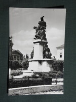 Képeslap,Makó,Hősi emlékmű,park látkép,részlet, 1963-