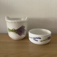 Levendulás porcelán szett