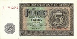 5 márka 1948 Németország Gyönyörű