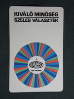 Kártyanaptár,Közért élelmiszer ABC áruházak,boltok, 1970   (9)