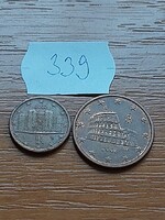 OLASZORSZÁG 1 + 5 EURO CENT 2002  Acél réz bevonattal, Colosseum Róma,  339