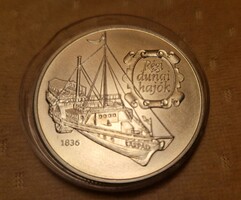 500 forint 1993 - Régi dunai hajók Árpád BU 0.925 AG ezüst érme 0,925 ag 31,46gr