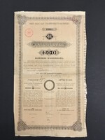 Pesti Hazai Első takarékpénztár Egyesület Záloglevél 200 Korona 1896.