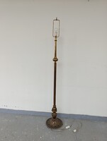 Antik állólámpa patinás bronzírozott réz öntvény lábú álló lámpa búra nélkül 605 1626