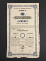 Pesti Hazai Első Takarékpénztár Egyesület Záloglevél 10000 Korona 1919.