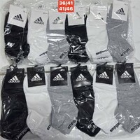 ADIDAS ZOKNI,12 DARABOS CSOMAG bokazokni ,36-46.,12 darabos csomag,100% PAMUT