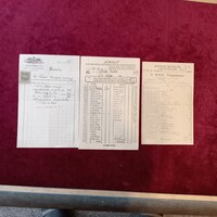 SZÁMLÁK (3 db, közepes méretű) különböző helyről, más-más időpontban (képek szerint)