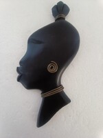 Art Deco debreceni lámpagyár hagenauer falimaszk nèger lány