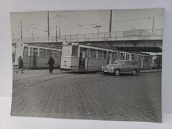 Régi fotó - 2-es villamosok a Boráros téren