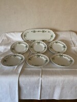 Hollóházi porcelán 6.szem. Szendvics/sütemény keszlet