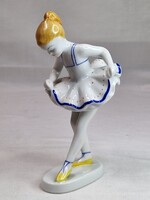 Hollóházi porcelán Balerina kislány figura hibátlan állapotban 14 cm. magas