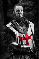 Fém gallér lovagkori, Larp Cosplay keresztes