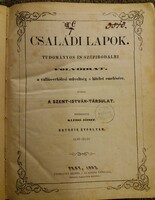1857. Klezsó József-Családi Lapok újság 6.évf.ELSŐ FÉLÉV könyvbe kötve képek szerint Szt. István Trs
