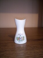 Aquincumi porcelán emlék váza. Nagymaros. Hibátlan. Jelzett