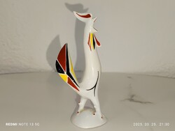 Ritka festésű Hollóházi Porcelán kakas
