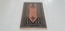 1837 Pakisztáni kézi gyapjú perzsa Ima szőnyeg 60X91CM INGYEN FUTÁR