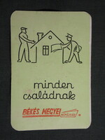 Kártyanaptár,Békés megyei Népújság,napilap,magazin,grafikai,1970   (9)
