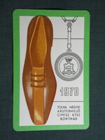 Kártyanaptár,Bonyhád,BONY KTSZ,cipőipari szövetkezet,1970   (9)