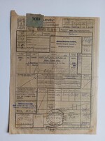 ZA617.34 Fuvarlevél MÁV -Kőbánya Feslő -Sajószentpéter   1948 -  6600 liter sör  Dreher Haggenmacher