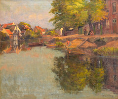 Kárpáthy Jenő (1870-1950): Folyópart