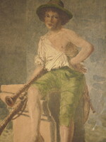 Kassai Nándor (1860-1929) : Olasz dudás fiú