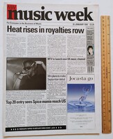 Music Week 1997/1/25 Depeche Mode Michelle Gayle Blur Pavement Bowie 3 Colours Red Babybird Ministry
