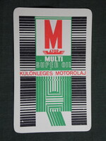 Kártyanaptár, ÁFOR benzinkutak, Multi super olaj, 1971   (9)