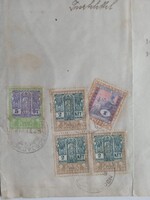 ZA618.4 Régi irat - Mezőkövesd -  okmánybélyegekkel  1923