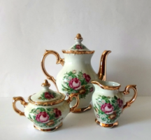 Gyönyörű régi,jelzett Edel porcelán kávé szervírozó készlet