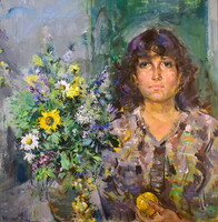 Jancsek Antal (1907 - 1985) ADI VIRÁGCSOKORRAL 1976
