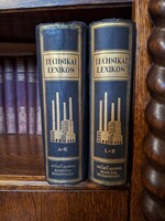 1928- TECHNIKAI LEXIKON I.-II. (GYŐZŐ ANDOR) teljes-