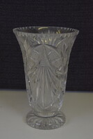 Metszett kristály váza A116
