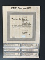 BASF Overzee N.V. Részvény 1969.