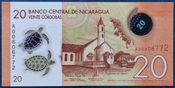 Nicaragua 20 Cordobas 2014, UNC, polymer.