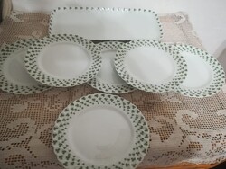 Francia /Limoges/ porcelán szendvicses, süteményes készlet