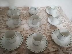 Francia /Limoges/ porcelán kávés szett