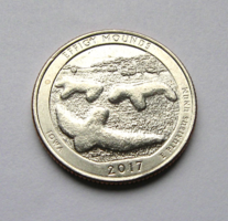USA - ¼ Dollár -  2017 - IOWA - Effigy Mounds Nemzeti emlékmű - Emlékérme "P"