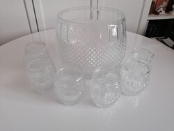 Bólés (bowle) /puncsos készlet 6 személyes