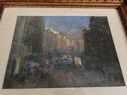 Ruzicskay pasztell festmény