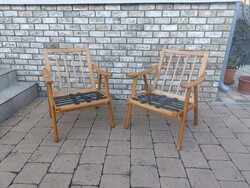 Retro cseh Csehszlovák Ton pálcás fotel MID century