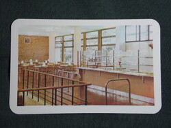 Kártyanaptár,Bakony Gaszt vendéglátó váll.,Veszprém önkiszolgáló étterem,büfé, 1972   (9)