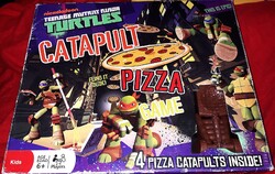 Retro NICKELODEON TINI NINJA TEKNŐCÖK - TMNT - PIZZA katapult társasjáték a képek szerint