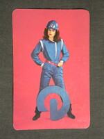 Kártyanaptár,DUNAFERR,Dunai vasmű,Dunaújváros, női modell, 1985   (9)
